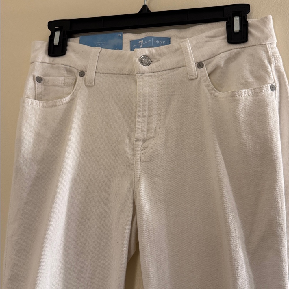 7 For All Mankind B(Air) Kimmie Crop Contour Waist Skinny Jeans - Picture 3 of 6